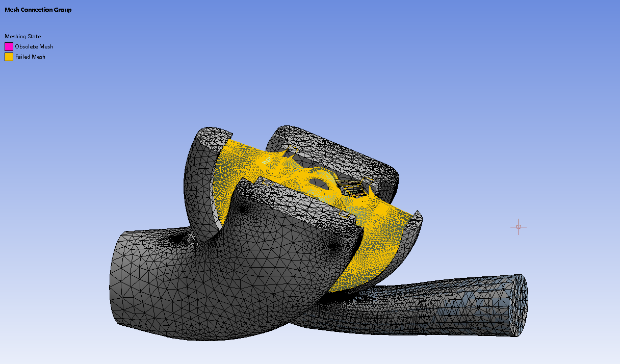 Ansys mesh中怎么创建切面查看网格